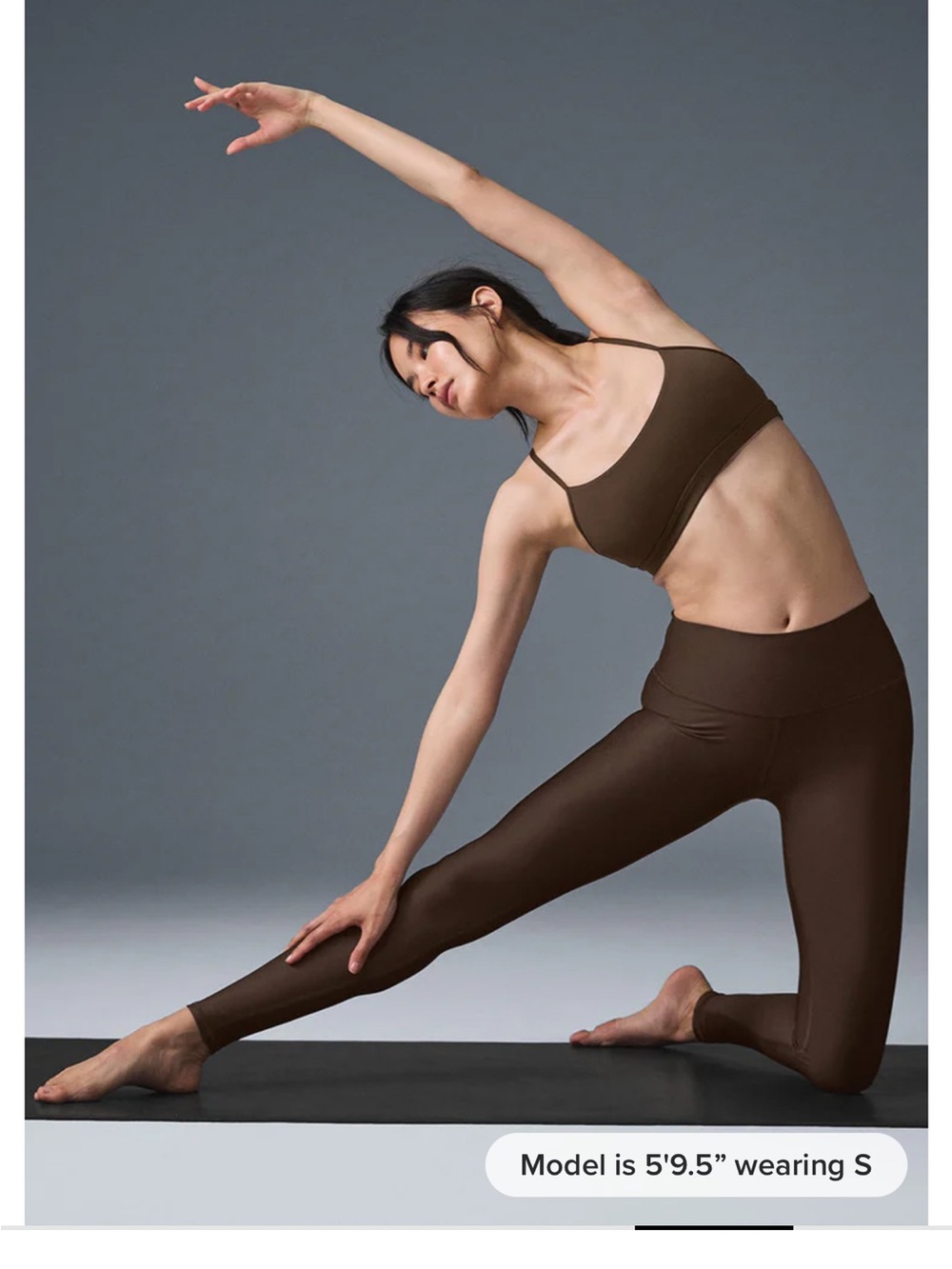 Women's Brown High-Waist airlift leggings ALO